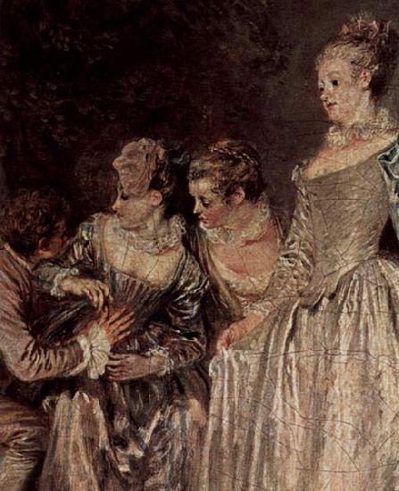 Jean-Antoine Watteau Venezianische Feste Norge oil painting art